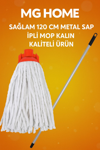 MG HOME 1 Takım Sopa ve İpli Mop Paspas Temizlik Seti