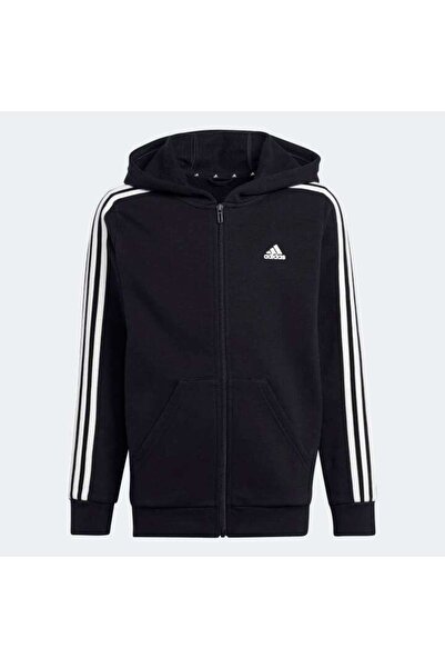 adidas U 3s Fl Fz Hood Çocuk Siyah Günlük Stil Sweatshirt Hr6331