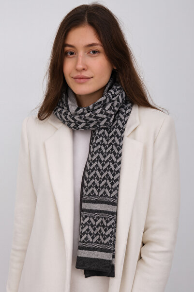 Sebir Moda Ethnic Patterned Knitwear Scarf