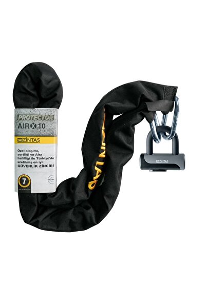 Zintaş Airx10 Motosiklet Kesilmez Zincir Kilit 10mm 150cm