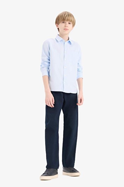 DeFacto Erkek Çocuk Düz Paça Basic Düz Gabardin Pantolon Tyc21e1f3d16b74640c751909