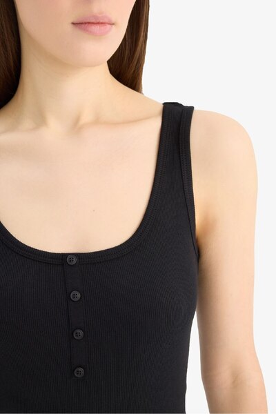 DeFacto Slim Fit Slim Fit Square Neck Ribbed Camisole Undershirt E2173Ax25Sp