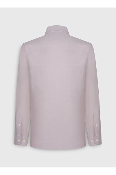 ALTINYILDIZ CLASSICS Slim Fit Buttoned Collar Beige Men's Shirt Ace202510036_Shirt Par Dy