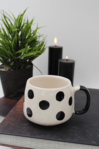 Inspire Ceramic كوب قهوة مصنوع يدويًا من السيراميك منقط متوسط الحجم هدية كوب ...