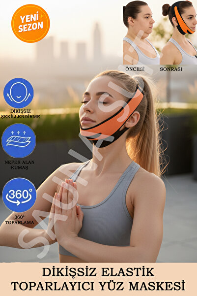 SAUNA SUIT %100 Orijinal Yüz Korsesi Çene Boyun Bandı Yüz Liposuction, Yüz Gı...