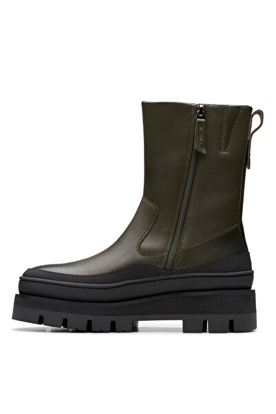 CLARKS Haki Kadın Deri Bot 26178884