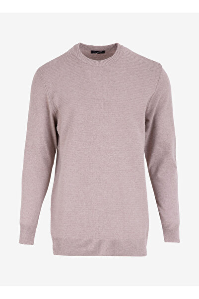 ALTINYILDIZ CLASSICS Мъжки пуловер Altınyıldız Classics с кръгло деколте Standard Mink ACE492510287_TRIKO CREW NECK
