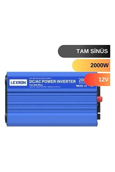 Lexron 2000 W Watt 12V Tam Sinus Inverter