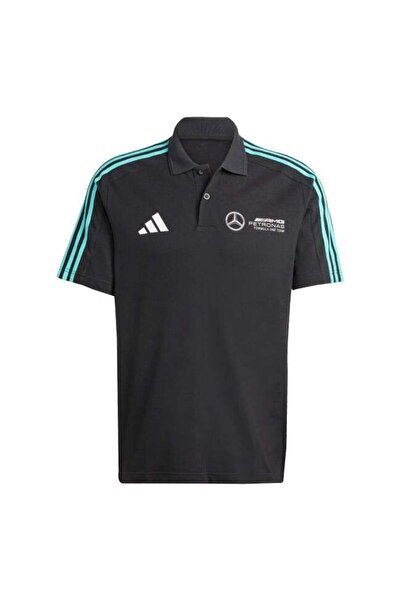adidas Ανδρικό μαύρο μπλουζάκι πόλο της ομάδας Mercedes AMG Petronas Formula One (JV5430)