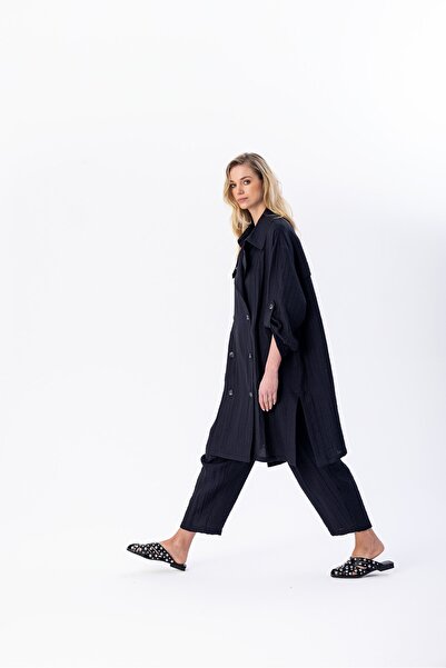 Berr-ın Kruvaze Trench Coat 8107