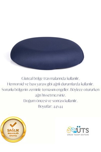 Biofix Ortopedik Oturma Simidi Koltuk Minderi POLİÜRETAN OTURMA SİMİDİ 44x 44 cm