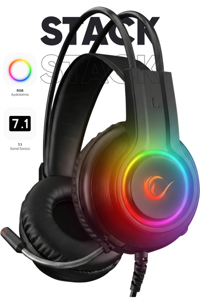 Rampage Rm-k92 X-Stack Usb 7.1 Rgb Mikrofonlu Oyuncu Kulaklığı Gaming Kulaklık