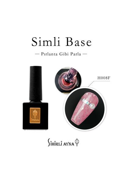 SİHİRLİ AYNA Lüks Kalıcı Oje Simli Base Nude H008F 10ml