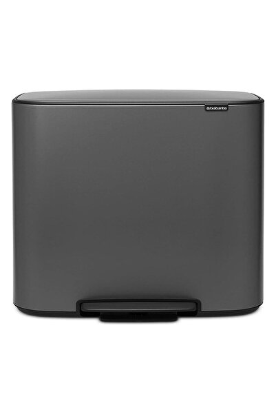 Brabantia Çöp Kutusu Iki Bölmeli 30+30 Lt Bo Pedal Bin Platinium