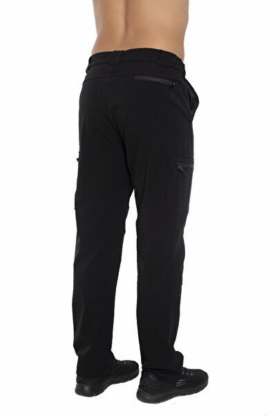 Crozwise Μαύρο ανδρικό παντελόνι εξωτερικού χώρου - 2229-10