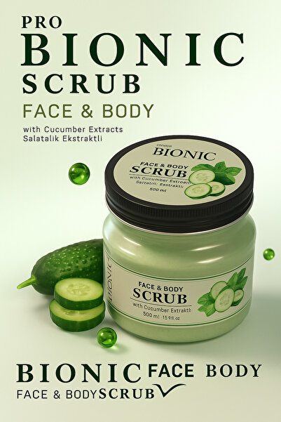 Bionic مقشر الوجه والجسم برو 500 مل. خيار