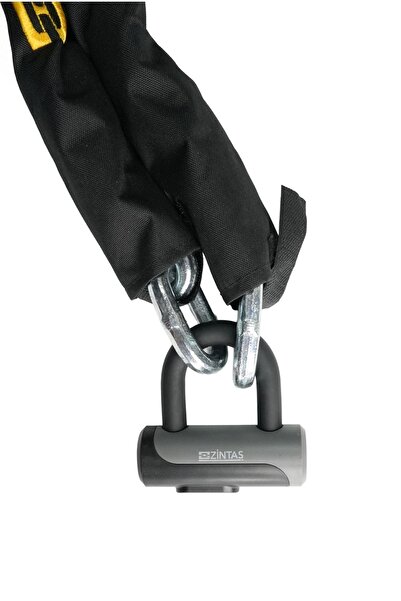 Zintaş Protector Hex13 Motosiklet Kesilmez Zincir 13mm 180cm Kilitli