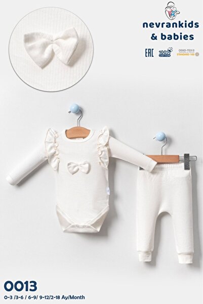 Kız Çocuk Giyim Fitilli Alt Üst Kurdeleli Fırfırlı Takım