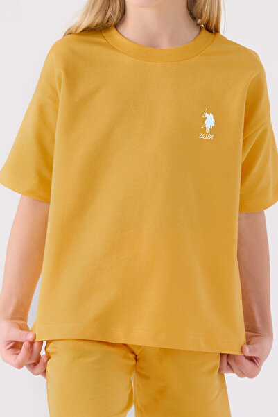 U.S. Polo Assn. Girl's Yellow Bermuda Suit