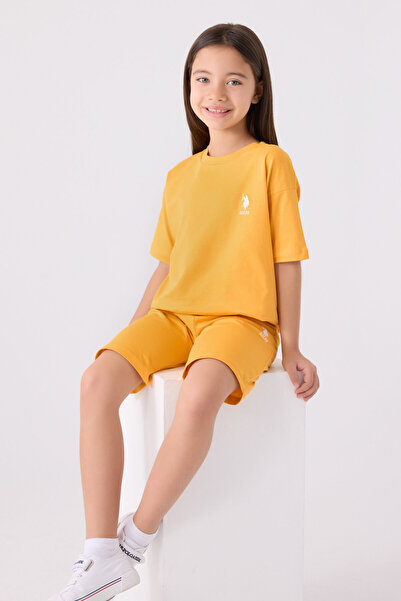 U.S. Polo Assn. Girl's Yellow Bermuda Suit