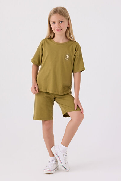 U.S. Polo Assn. Πράσινο κοστούμι βερμούδας για κορίτσι