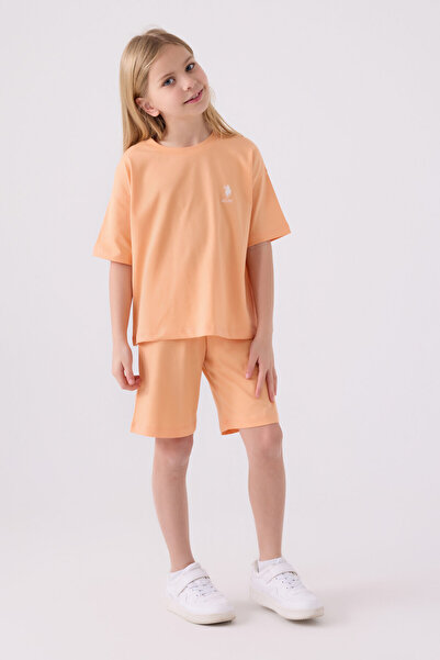 U.S. Polo Assn. Σετ βερμούδας Us Polo Assn για κορίτσια σομόν