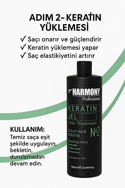 X Pro Harmony X-Pro Harmony 3’lü Keratin Uygulama Seti 1000 ml | Şampuan + Keratin Jel + Maske Profesyonel