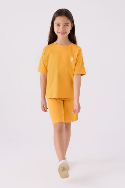 U.S. Polo Assn. Girl's Yellow Bermuda Suit