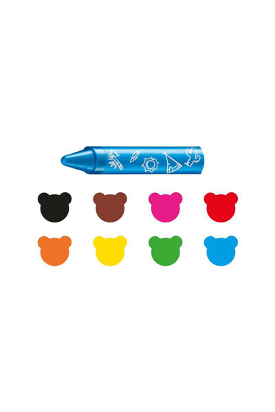 CARIOCA 2 Years+ Jumbo Baby Soft Pastel Crayons - Pack of 8