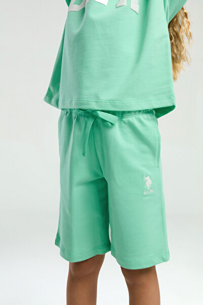 U.S. Polo Assn. BÁZIS. Polo Assn. Lány zöld Bermuda öltöny