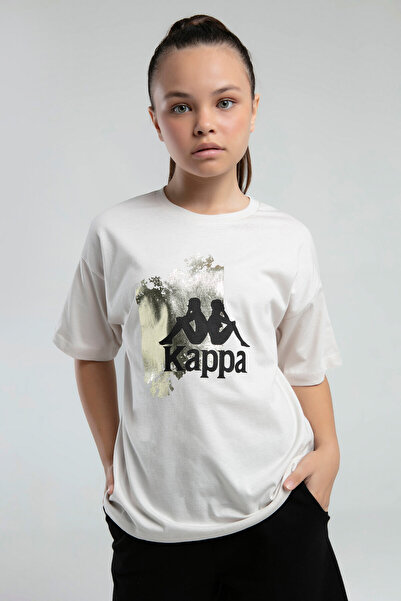Kappa Girl's Cream T-Shirt