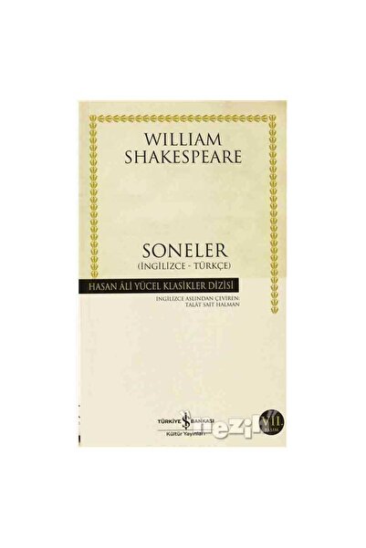 TÜRKİYE İŞ BANKASI KÜLTÜR YAYINLARI Soneler