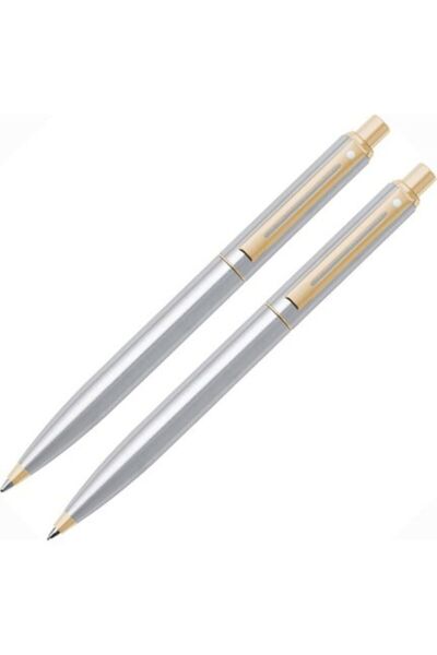 Sheaffer Sentinel Tükenmez & Versatil Kalem Seti Parlak Krom Altın 325-9