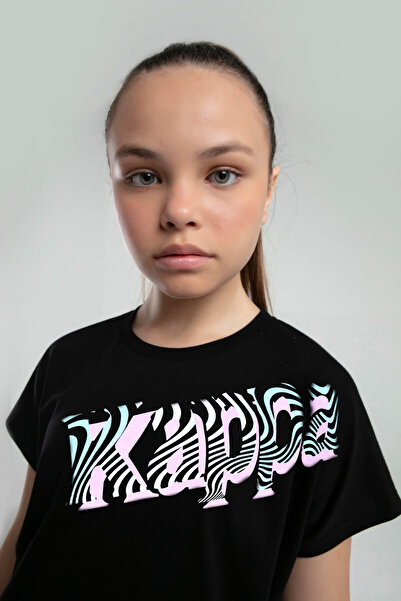 Kappa Girl's Black T-Shirt