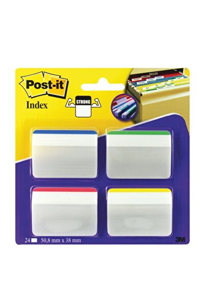 Post-it 50,8x38mm 4 Renk Askılı Dosya Kavalyesi (24 Yaprak)