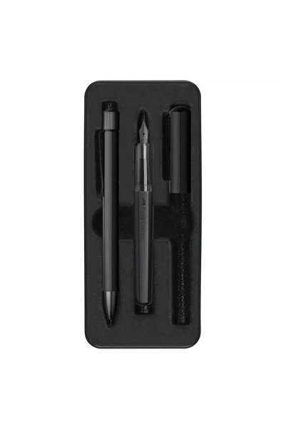 Faber Castell Faber Hexo Dolma&Tükenmez Kalem Set Mat Siyah 51911405790