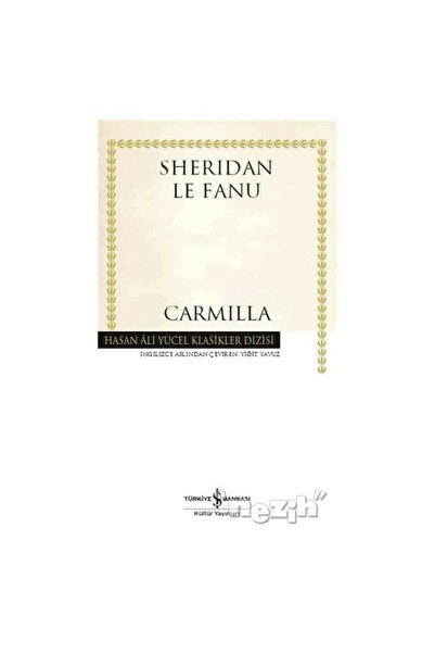 TÜRKİYE İŞ BANKASI KÜLTÜR YAYINLARI Carmilla
