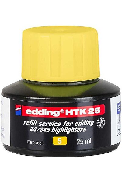 Genel Markalar Htk-25 Sarı Fosforlu Kalem Mürekkebi 25 ml