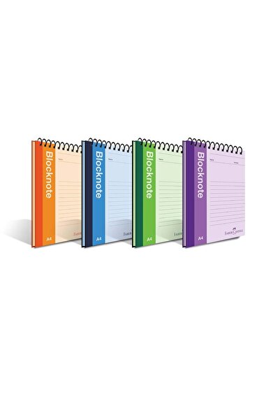 Faber Castell A4 Bloknot 80 yp. Canlı Renkler Düz 5075000410