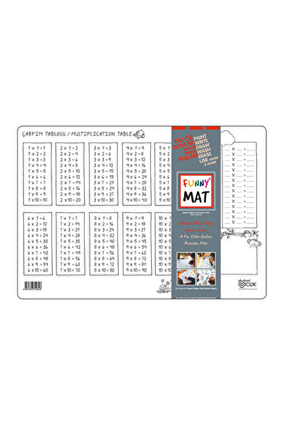 Akademi Çocuk Funny Mat Çarpım Tablosu 1034