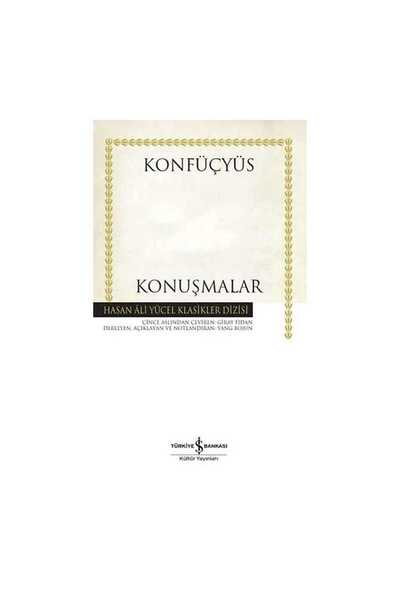 TÜRKİYE İŞ BANKASI KÜLTÜR YAYINLARI Konuşmalar (Karton Kapak)