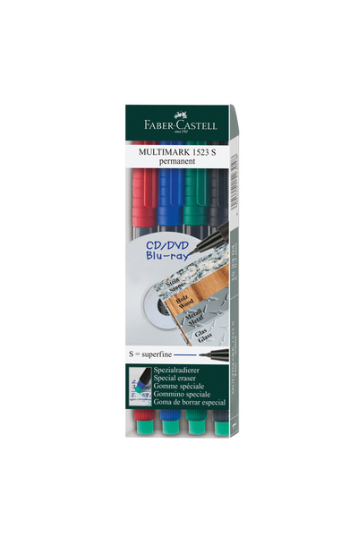 Faber Castell ΣΕΤ ΜΑΡΚΑΔΟΡΩΝ ΜΕΝΤΕΣΕΔΩΝ ΕΓΓΡΑΦΩΝ 4 ΤΕΜΑΧΙΩΝ MULTIMARK FABER-C...
