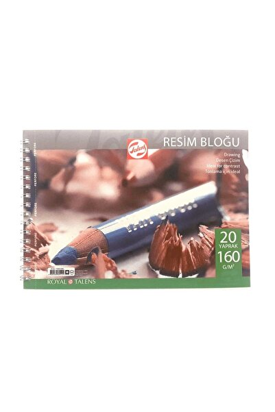 Talens كتلة رسم A3 حلزونية 160 جرام 20 ورقة T160A32000