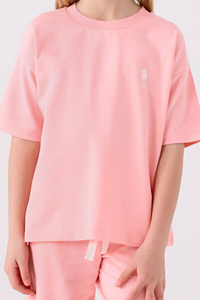 U.S. Polo Assn. U.S. Polo Assn Girl - Salmon Bermuda Suit