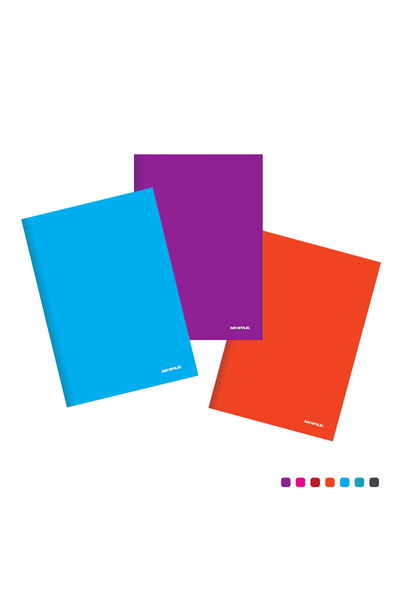 Mopak Pastel PP Kapak A4 80 yp Çizgili Defter