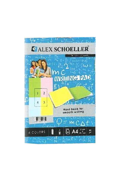 Alex Schoeller Blocnotes colorat A4 80 gr Linieată 60 coli