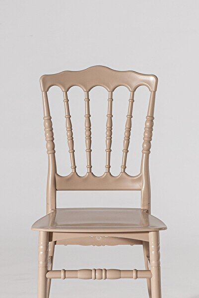 SANDALİE Home Miray 2 Adet Bahçe Balkon Mutfak Sandalye - Cappucino