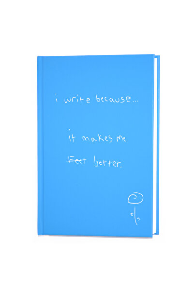 DEFFTER I Write Because It Makes Me Better Çizgili Not Defteri 14x20 cm 64631-9