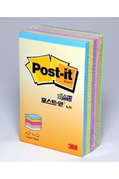 3M POST-İT 51X76MM 225 YAPRAK PASTEL RENKLER