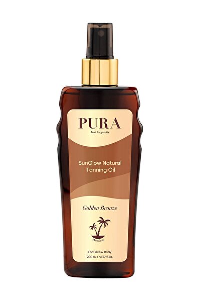 PURA Just for purity SunGlow Natural Bronzing Oil Doğal Besleyici Bronzlaştır...